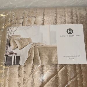 Hotel Collection Tan Quilted Bedding Set